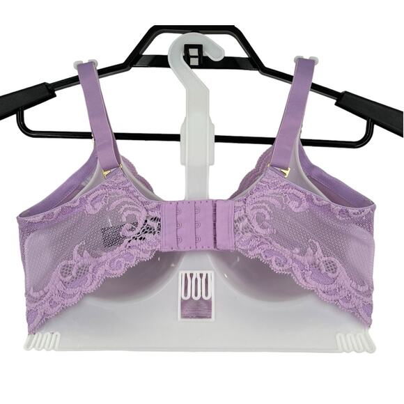 Natori 741299 Feathers full figure underwire bra purple size 32D - Picture 5 of 9